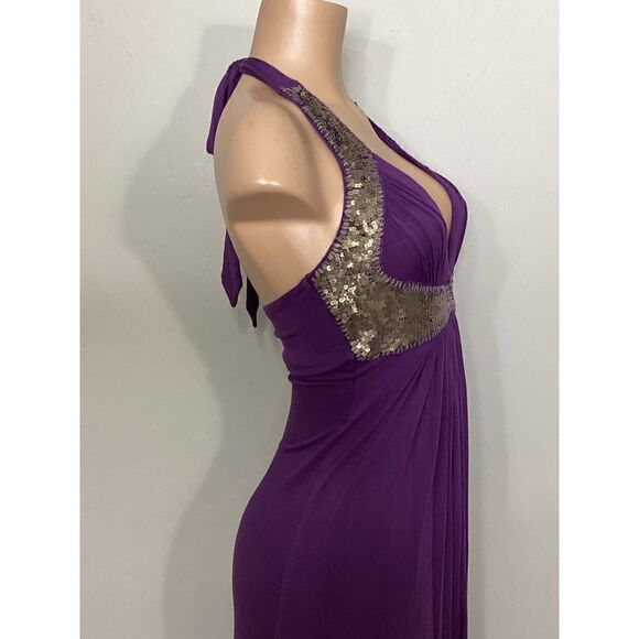 New. SKY purple halter embellished maxi dress. Small. Retails $259 - Picture 7 of 9